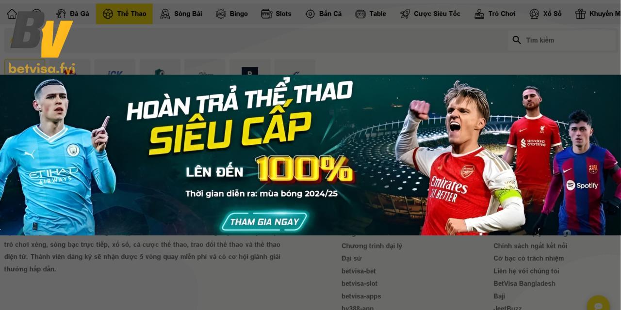 Cá cược thể thao trực tuyến với Winbet
